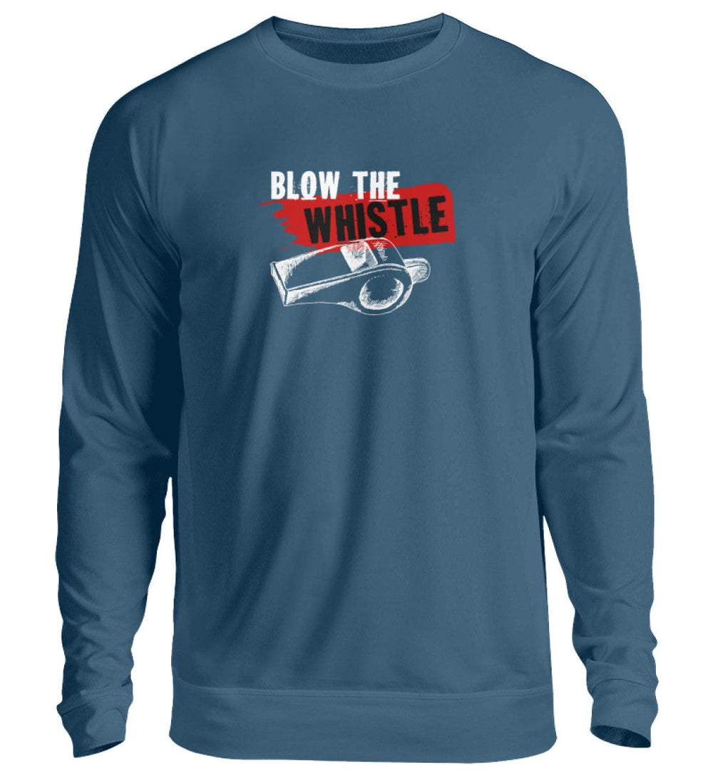 SWEATER MÄDELS • FREE ASSANGE / BLOW THE WHISTLE - DUNKEL-HARLEKINSHOP