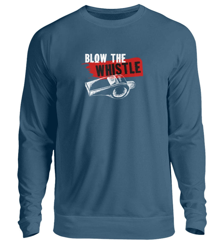 SWEATER MÄDELS • FREE ASSANGE / BLOW THE WHISTLE - DUNKEL-HARLEKINSHOP