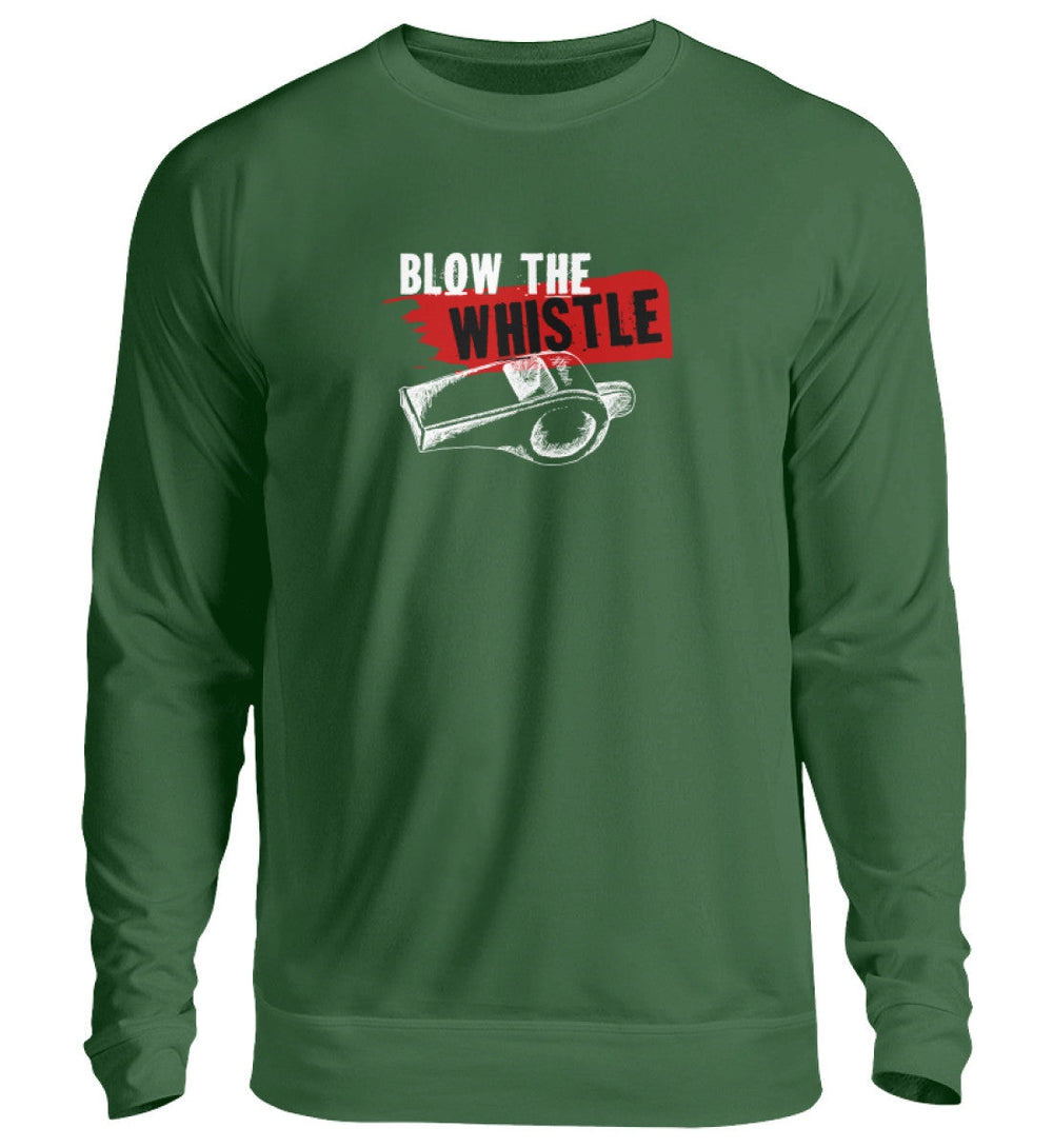 SWEATER MÄDELS • FREE ASSANGE / BLOW THE WHISTLE - DUNKEL-HARLEKINSHOP