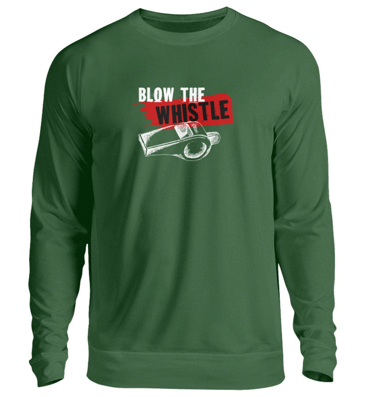 SWEATER MÄDELS • FREE ASSANGE / BLOW THE WHISTLE - DUNKEL-HARLEKINSHOP