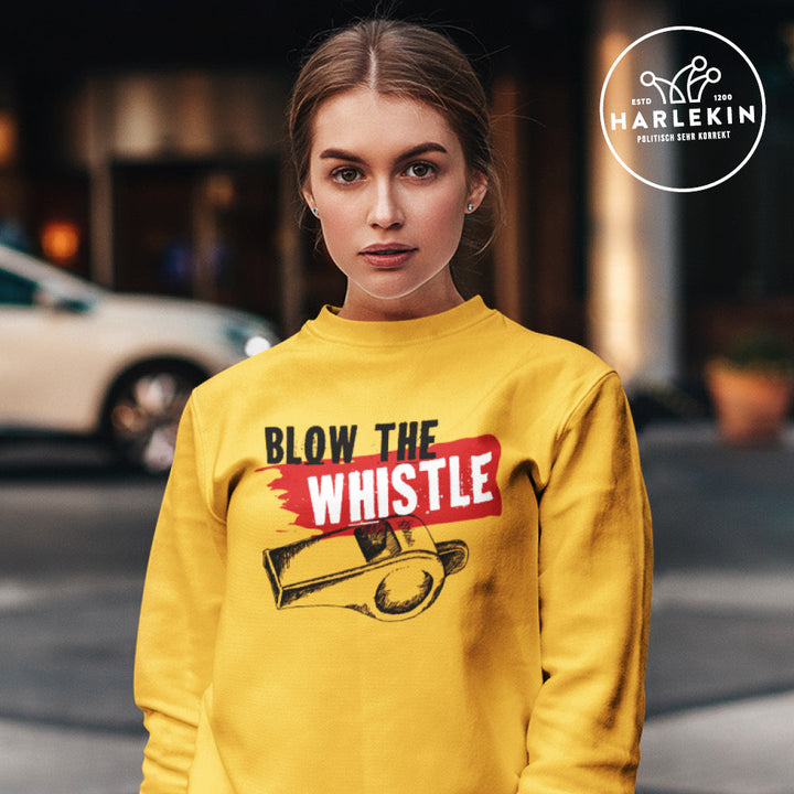 SWEATER MÄDELS • FREE ASSANGE / BLOW THE WHISTLE - HELL-HARLEKINSHOP