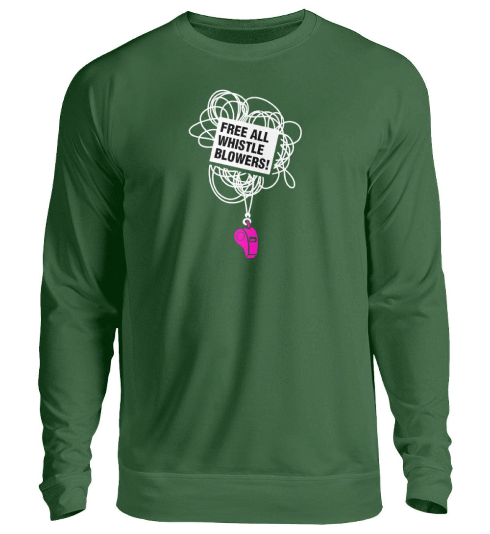 SWEATER MÄDELS • FREE ASSANGE: FREE ALL WHISTLE BLOWERS-HARLEKINSHOP