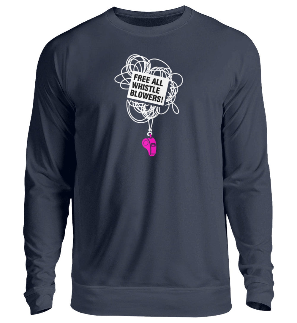 SWEATER MÄDELS • FREE ASSANGE: FREE ALL WHISTLE BLOWERS-HARLEKINSHOP