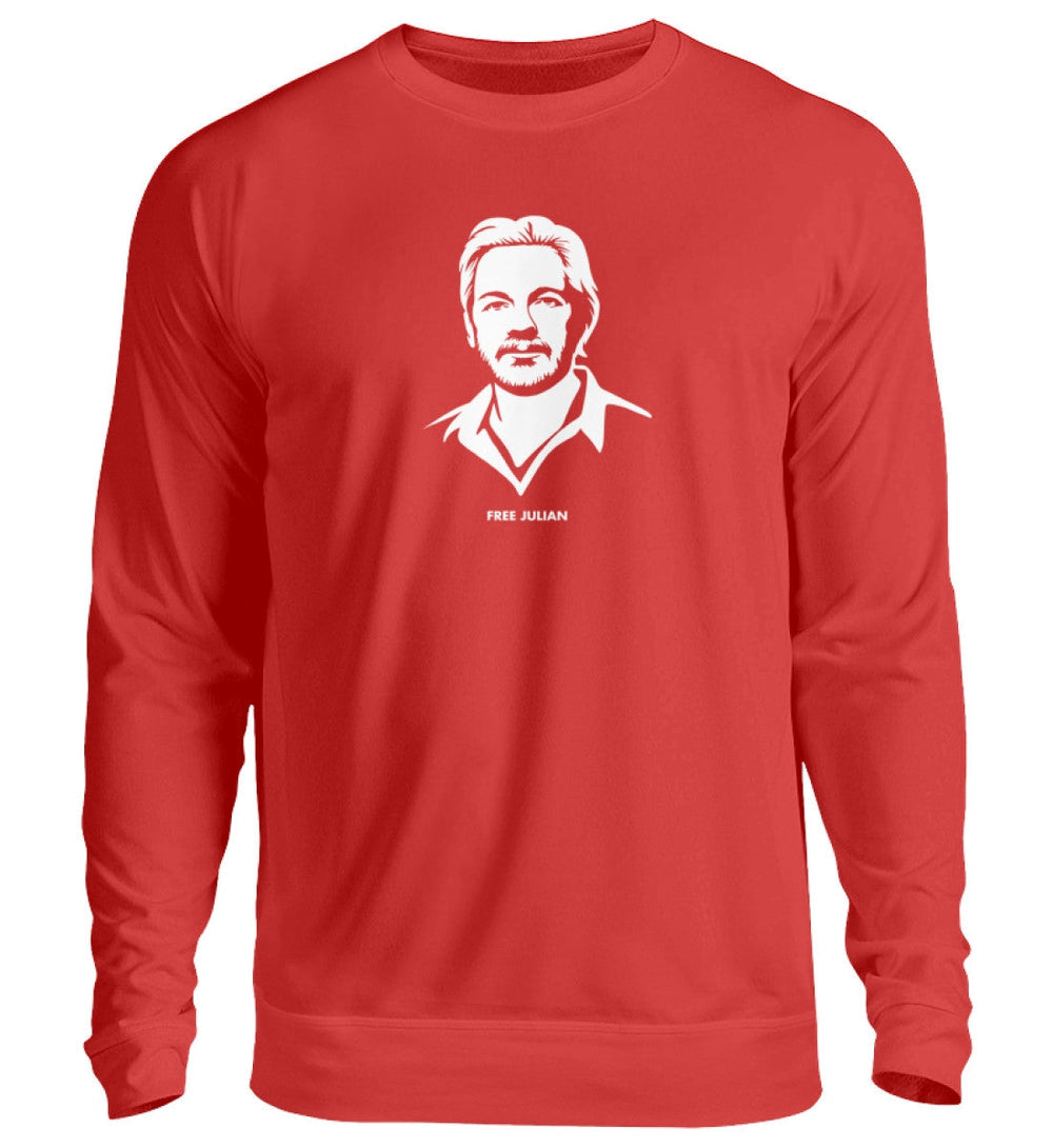 SWEATER MÄDELS • FREE ASSANGE / FREE JULIAN - DUNKEL-HARLEKINSHOP