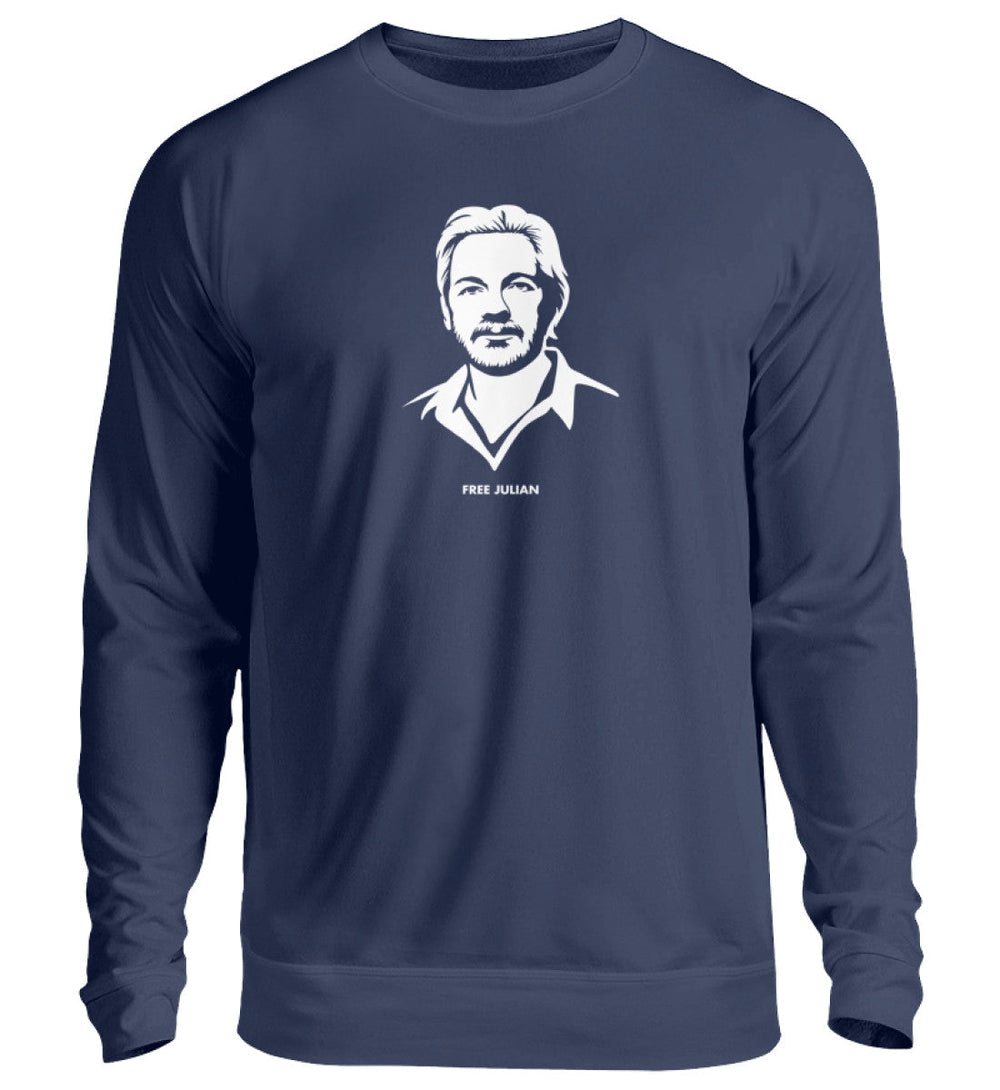 SWEATER MÄDELS • FREE ASSANGE / FREE JULIAN - DUNKEL-HARLEKINSHOP