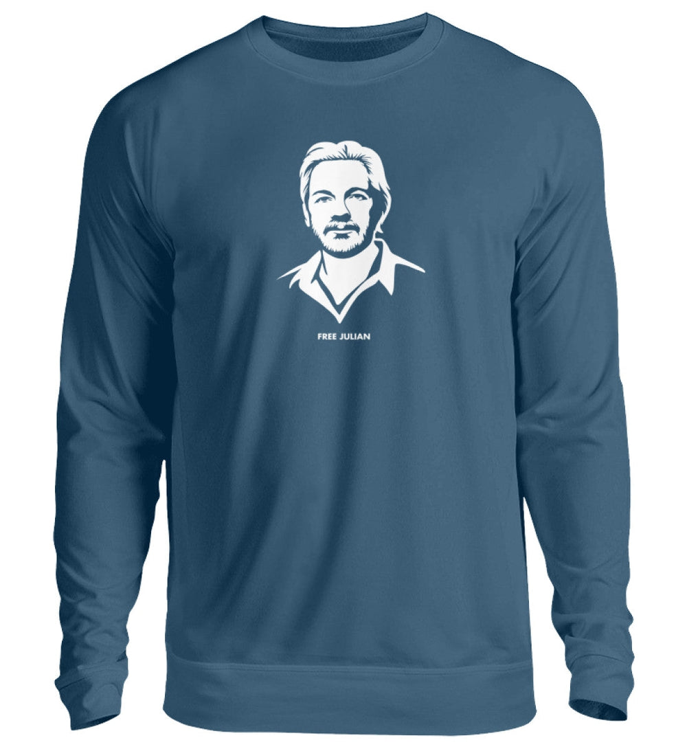 SWEATER MÄDELS • FREE ASSANGE / FREE JULIAN - DUNKEL-HARLEKINSHOP