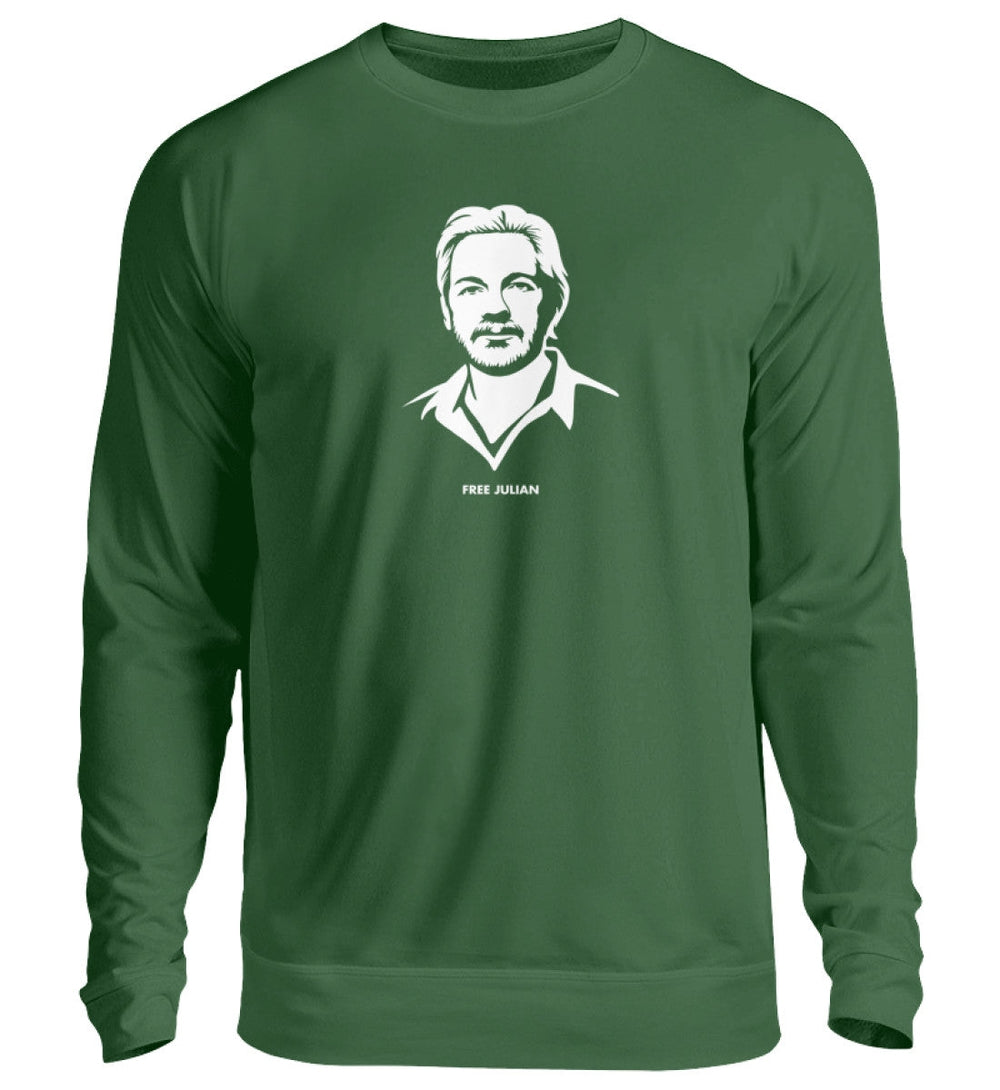 SWEATER MÄDELS • FREE ASSANGE / FREE JULIAN - DUNKEL-HARLEKINSHOP