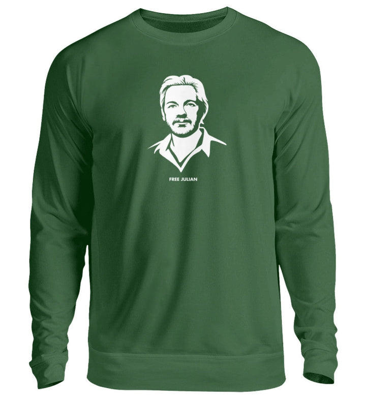 SWEATER MÄDELS • FREE ASSANGE / FREE JULIAN - DUNKEL-HARLEKINSHOP