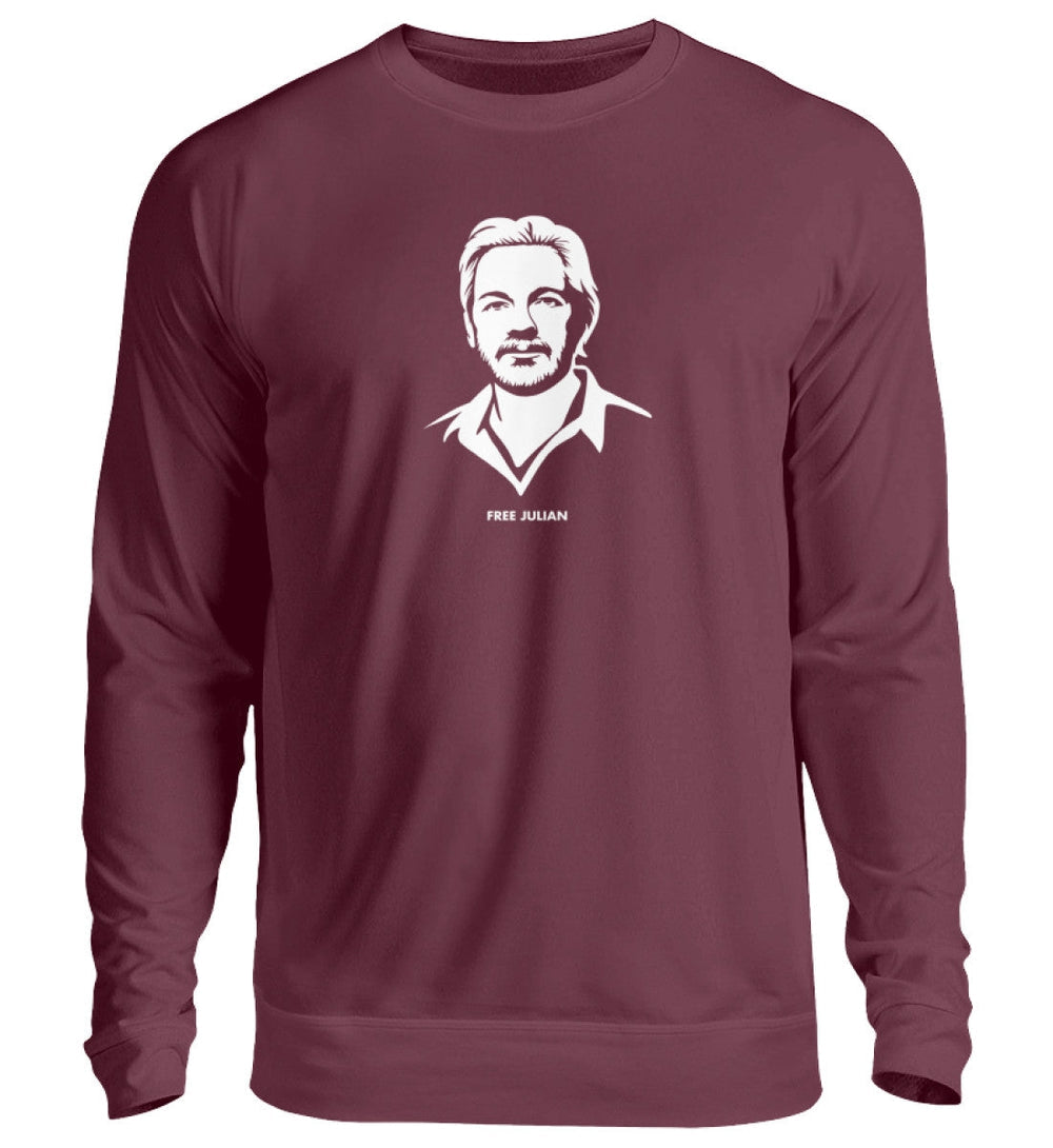 SWEATER MÄDELS • FREE ASSANGE / FREE JULIAN - DUNKEL-HARLEKINSHOP