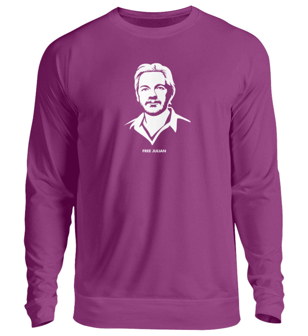 SWEATER MÄDELS • FREE ASSANGE / FREE JULIAN - DUNKEL-HARLEKINSHOP