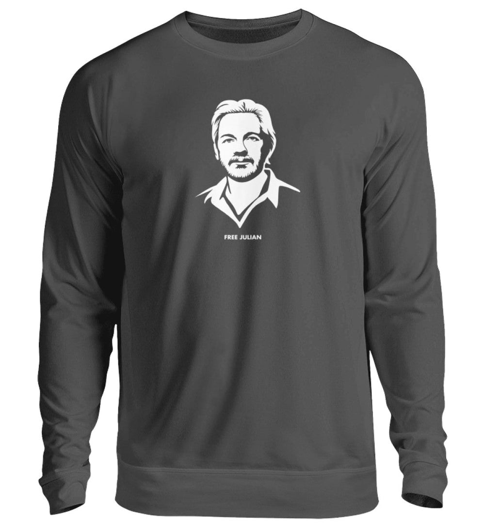 SWEATER MÄDELS • FREE ASSANGE / FREE JULIAN - DUNKEL-HARLEKINSHOP