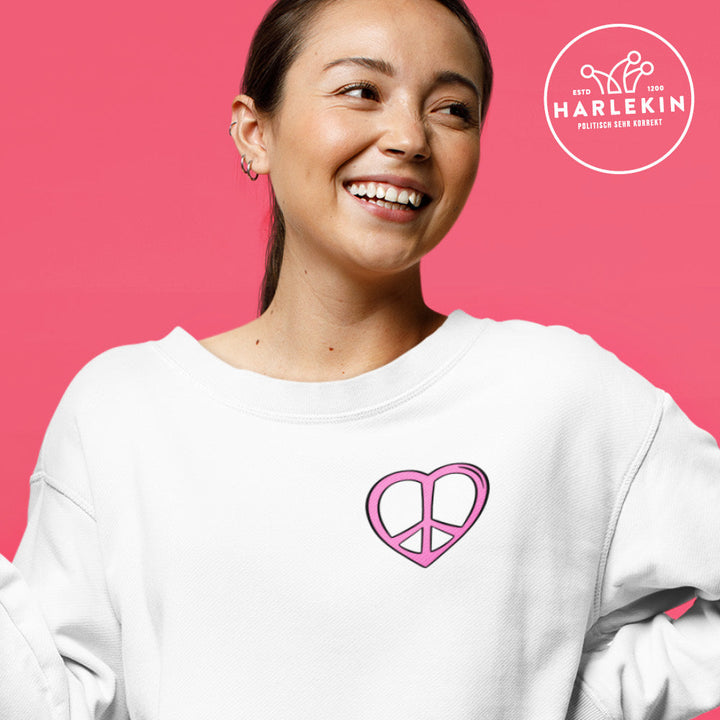 SWEATER MÄDELS • HEART PEACE-HARLEKINSHOP