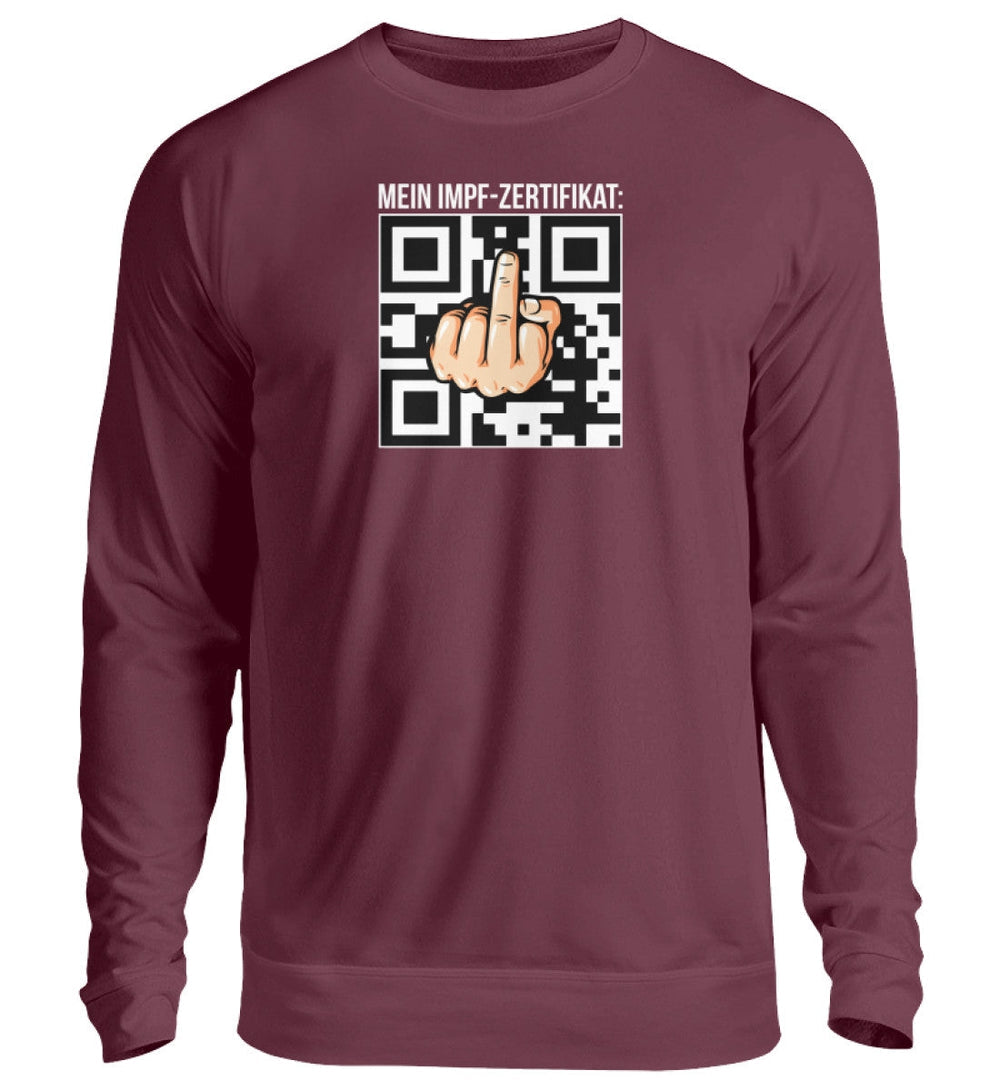 SWEATER MÄDELS • MEIN IMPF-ZERTIFIKAT / IMPFPASS-HARLEKINSHOP