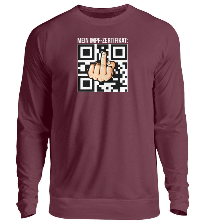 SWEATER MÄDELS • MEIN IMPF-ZERTIFIKAT / IMPFPASS-HARLEKINSHOP