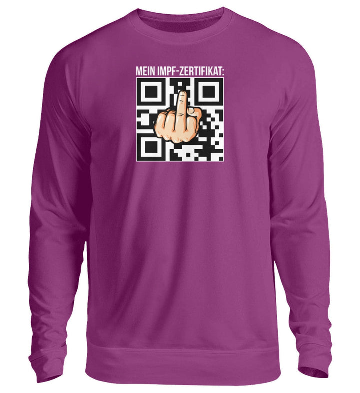 SWEATER MÄDELS • MEIN IMPF-ZERTIFIKAT / IMPFPASS-HARLEKINSHOP