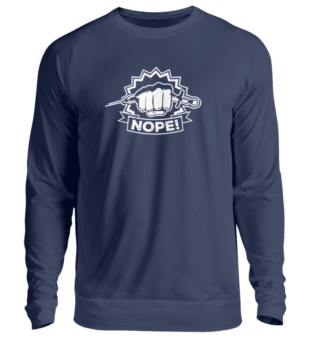 SWEATER MÄDELS • NOPE VACCINE IMPFUNG-HARLEKINSHOP