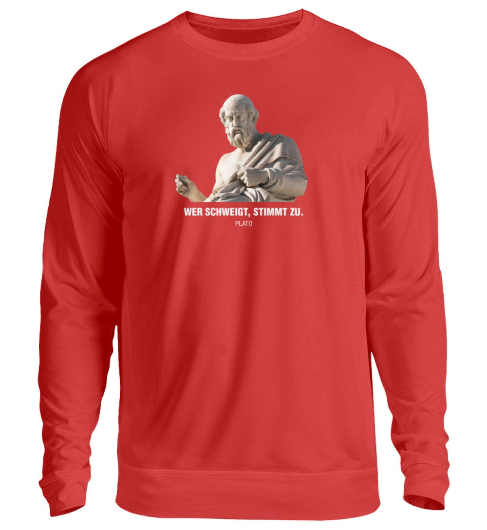 SWEATER MÄDELS • PLATO: • PLATO: WER SCHWEIGT STIMMT ZU-HARLEKINSHOP