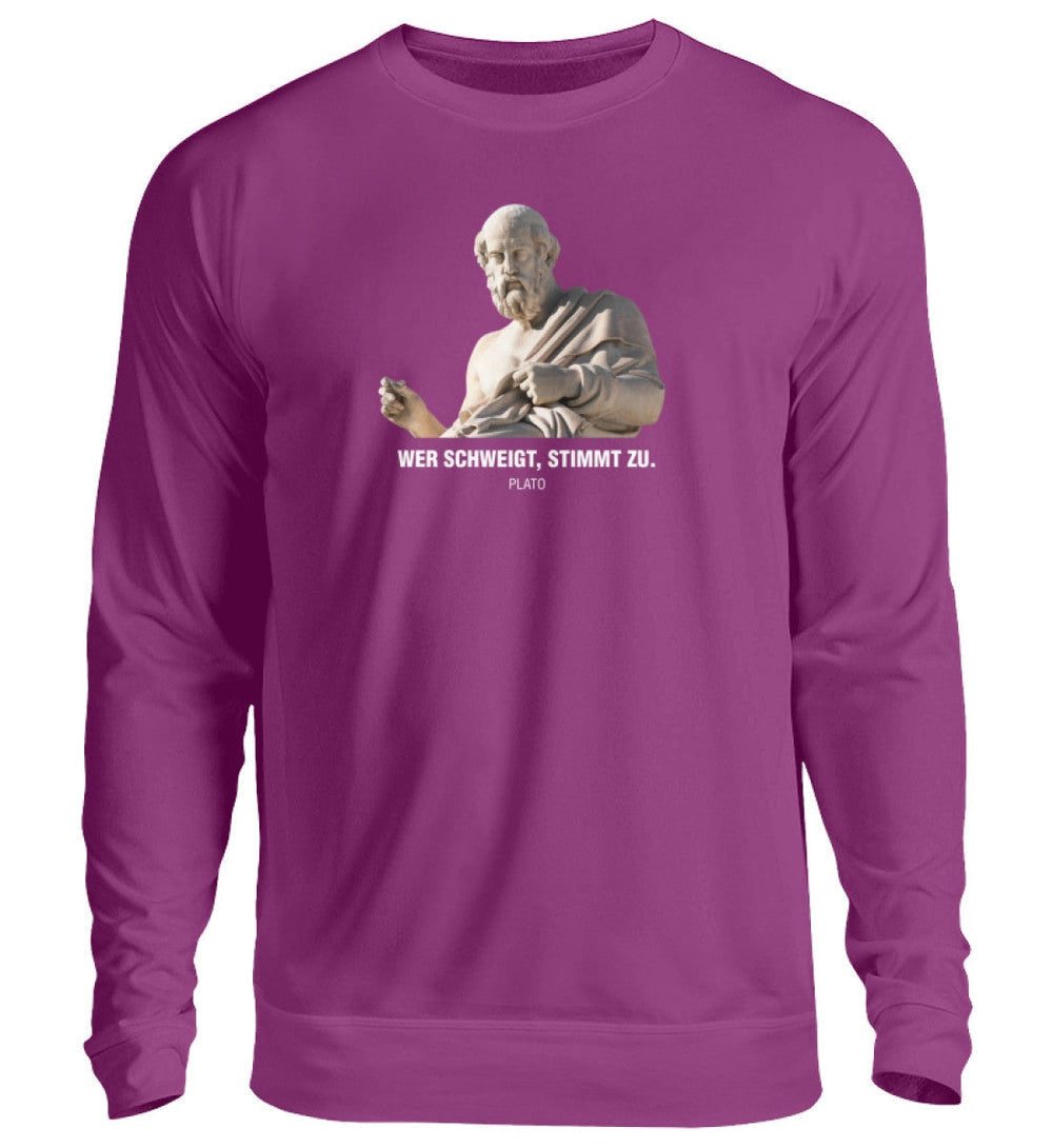 SWEATER MÄDELS • PLATO: • PLATO: WER SCHWEIGT STIMMT ZU-HARLEKINSHOP