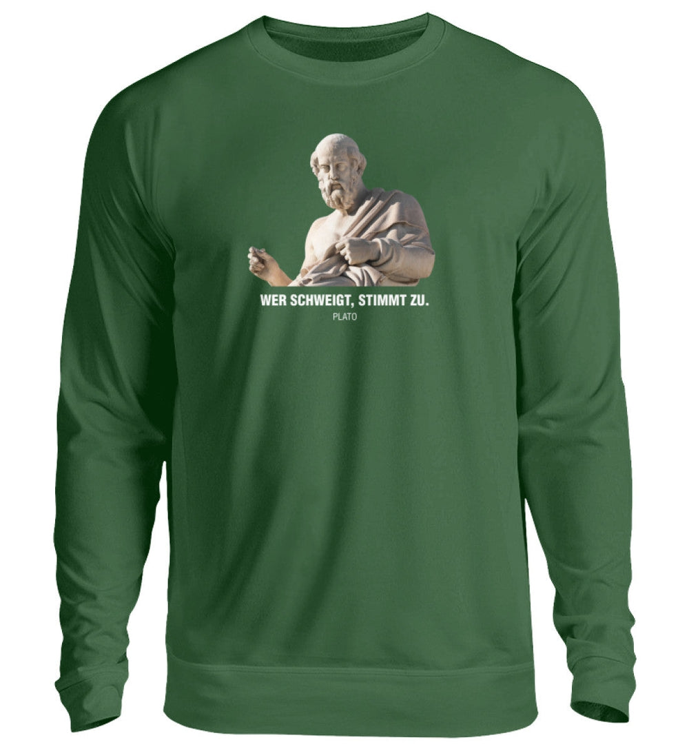 SWEATER MÄDELS • PLATO: • PLATO: WER SCHWEIGT STIMMT ZU-HARLEKINSHOP