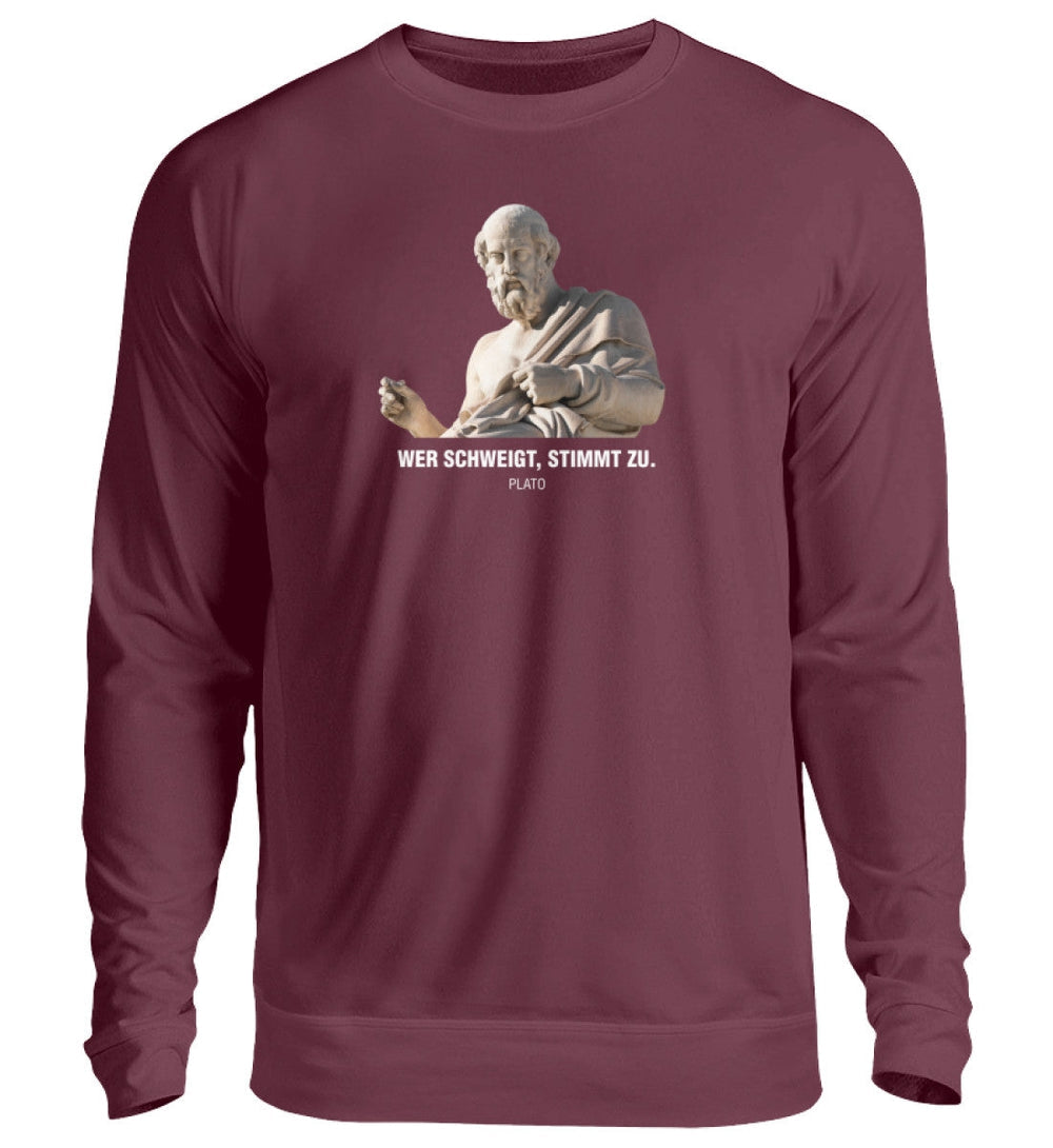 SWEATER MÄDELS • PLATO: • PLATO: WER SCHWEIGT STIMMT ZU-HARLEKINSHOP
