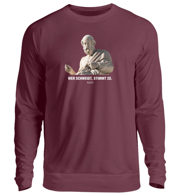SWEATER MÄDELS • PLATO: • PLATO: WER SCHWEIGT STIMMT ZU-HARLEKINSHOP