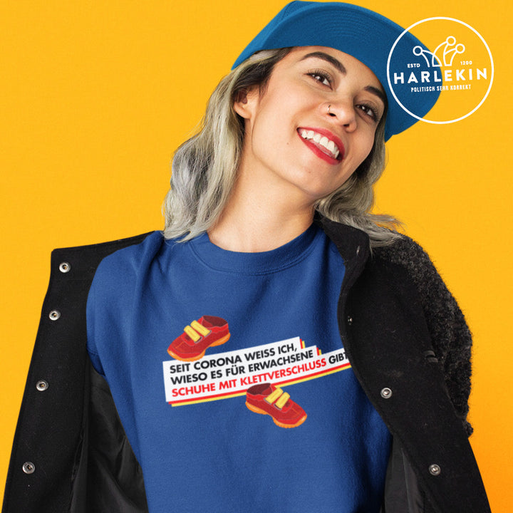 SWEATER MÄDELS • SCHUHE MIT KLETTVERSCHLUSS-HARLEKINSHOP