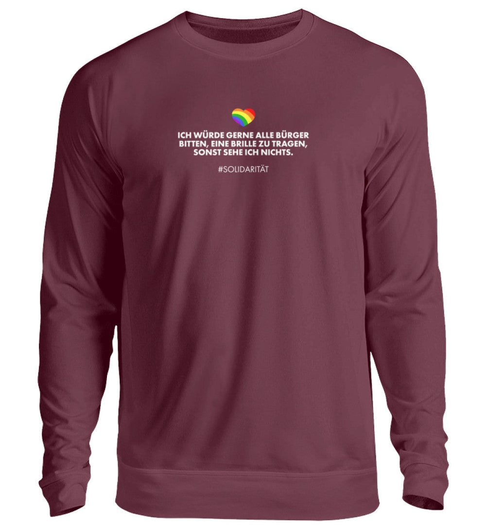 SWEATER MÄDELS • SOLIDARITÄT: BRILLENPFLICHT-HARLEKINSHOP