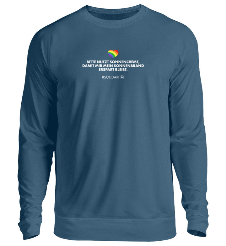 SWEATER MÄDELS • SOLIDARITÄT: SONNENCREME-HARLEKINSHOP