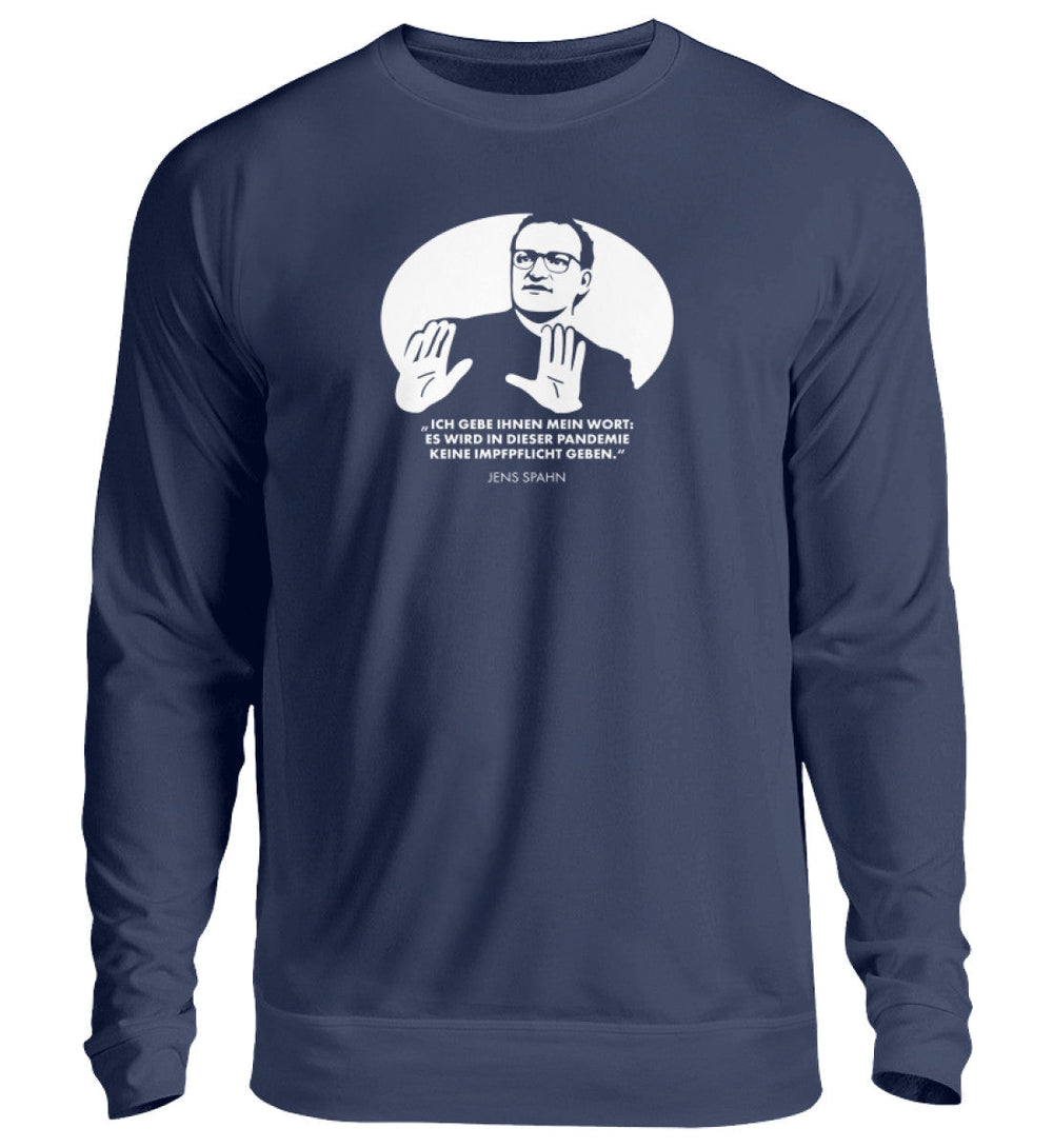 SWEATER MÄDELS • SPAHN: KEINE IMPFPFLICHT, ICH GEBE IHNEN MEIN WORT-HARLEKINSHOP