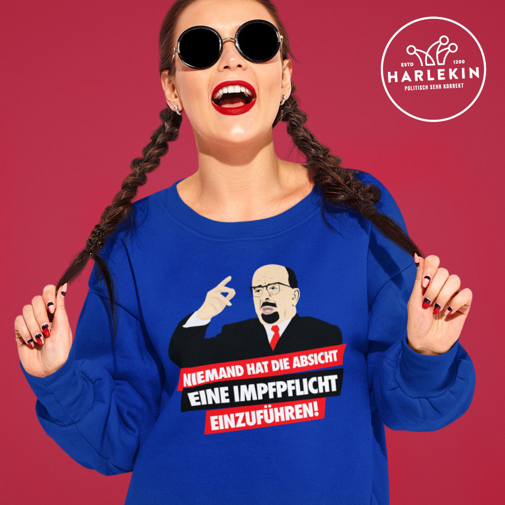 SWEATER MÄDELS • ULBRICHT: NIEMAND HAT DIE ABSICHT EINE IMPFPFLICHT EINZUFÜHREN!-HARLEKINSHOP
