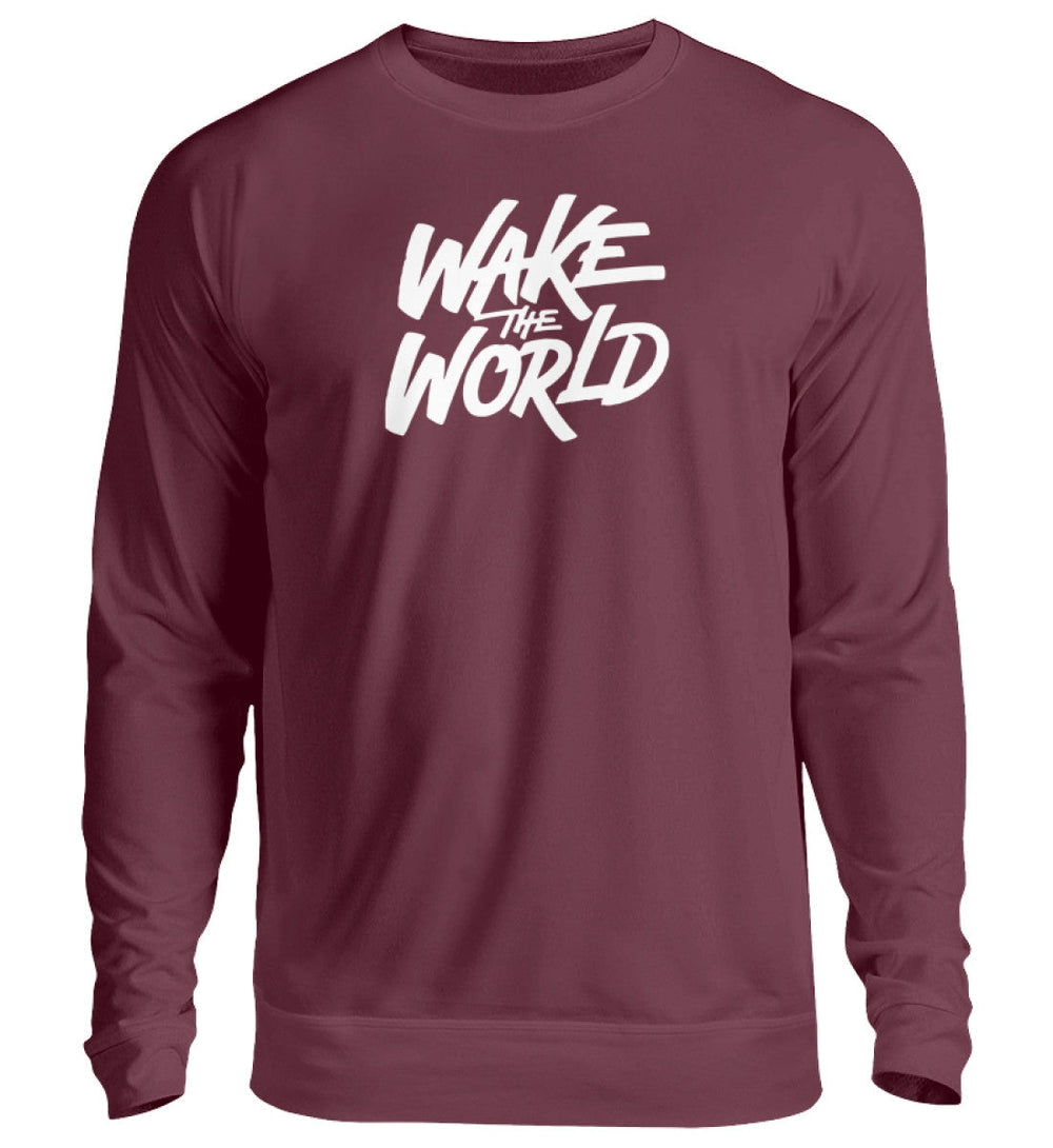 SWEATER MÄDELS • WAKE THE WORLD - DUNKEL-HARLEKINSHOP