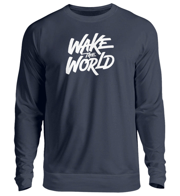 SWEATER MÄDELS • WAKE THE WORLD - DUNKEL-HARLEKINSHOP