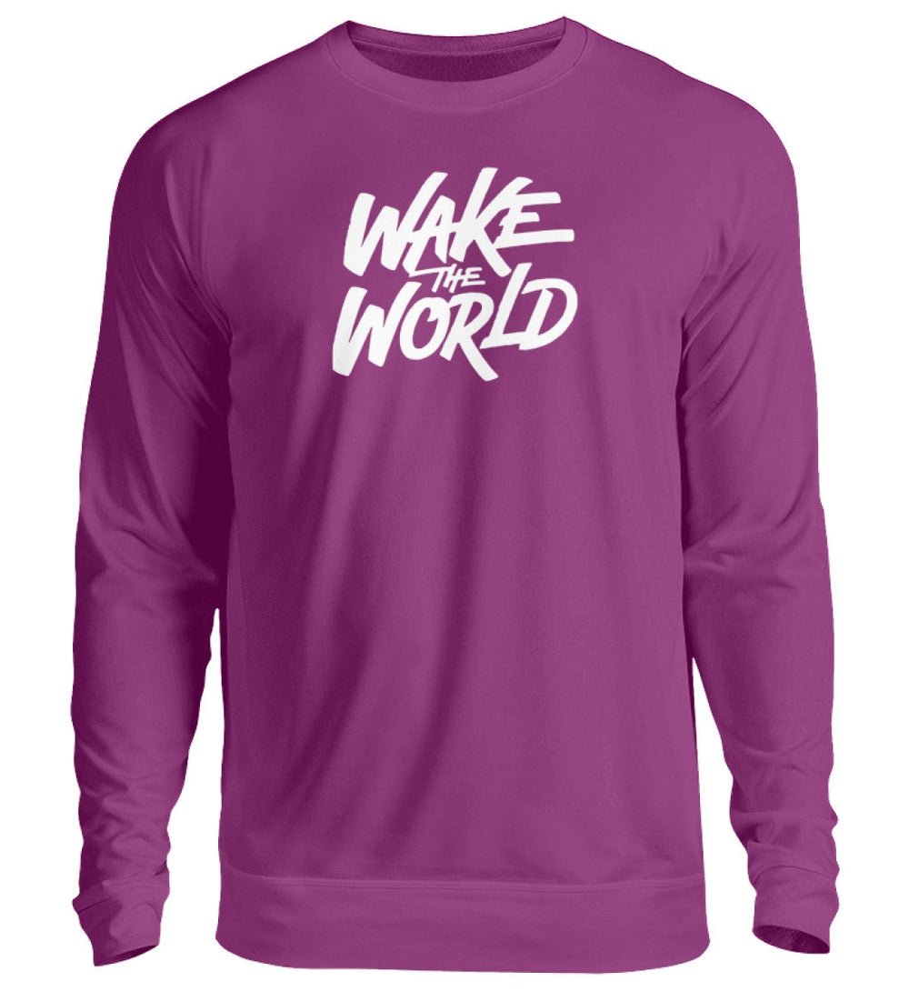 SWEATER MÄDELS • WAKE THE WORLD - DUNKEL-HARLEKINSHOP