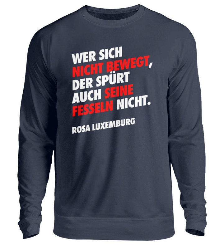 SWEATER MÄDELS • WER SICH NICHT BEWEGT ROSA-HARLEKINSHOP