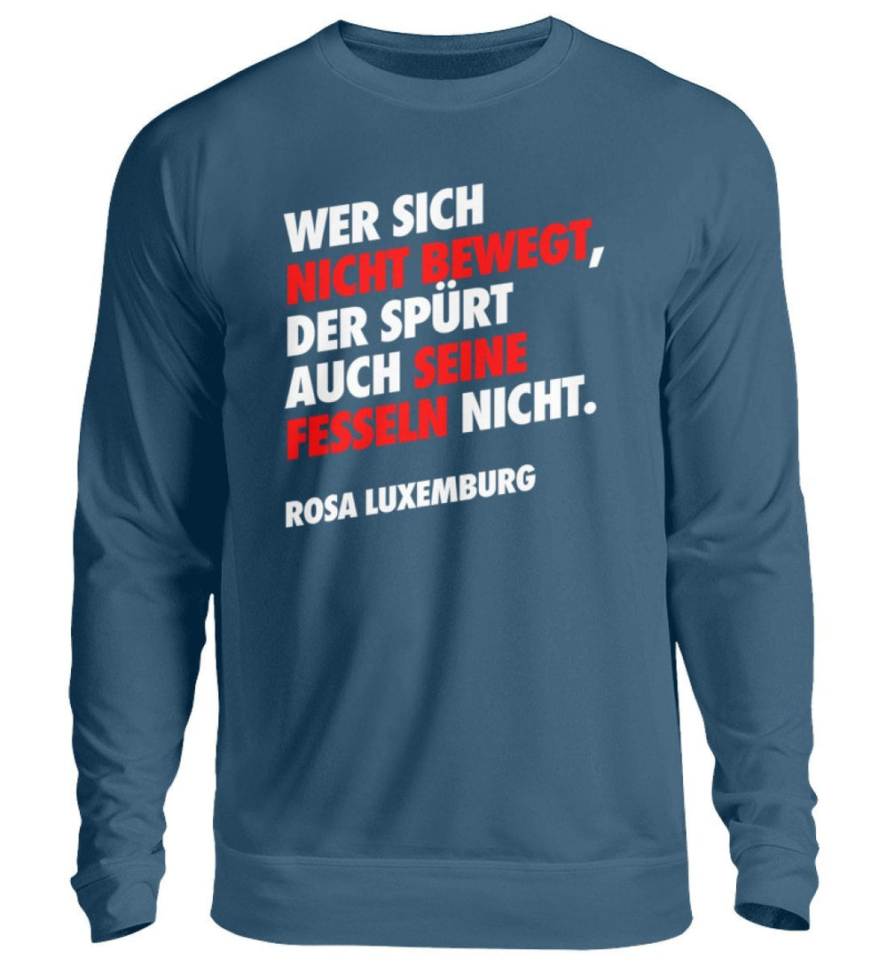 SWEATER MÄDELS • WER SICH NICHT BEWEGT ROSA-HARLEKINSHOP