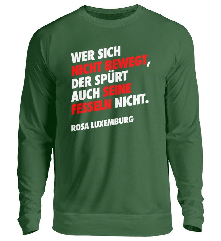 SWEATER MÄDELS • WER SICH NICHT BEWEGT ROSA-HARLEKINSHOP
