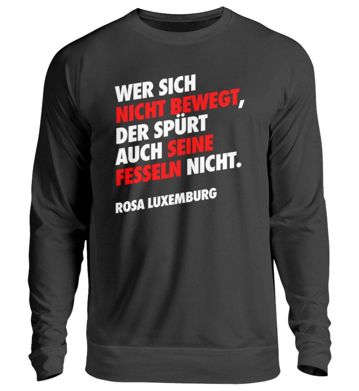 SWEATER MÄDELS • WER SICH NICHT BEWEGT ROSA-HARLEKINSHOP