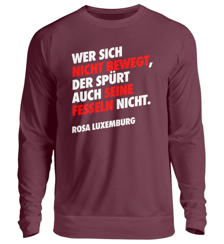 SWEATER MÄDELS • WER SICH NICHT BEWEGT ROSA-HARLEKINSHOP