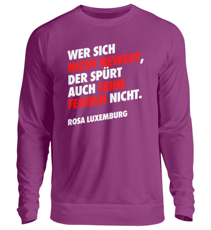 SWEATER MÄDELS • WER SICH NICHT BEWEGT ROSA-HARLEKINSHOP