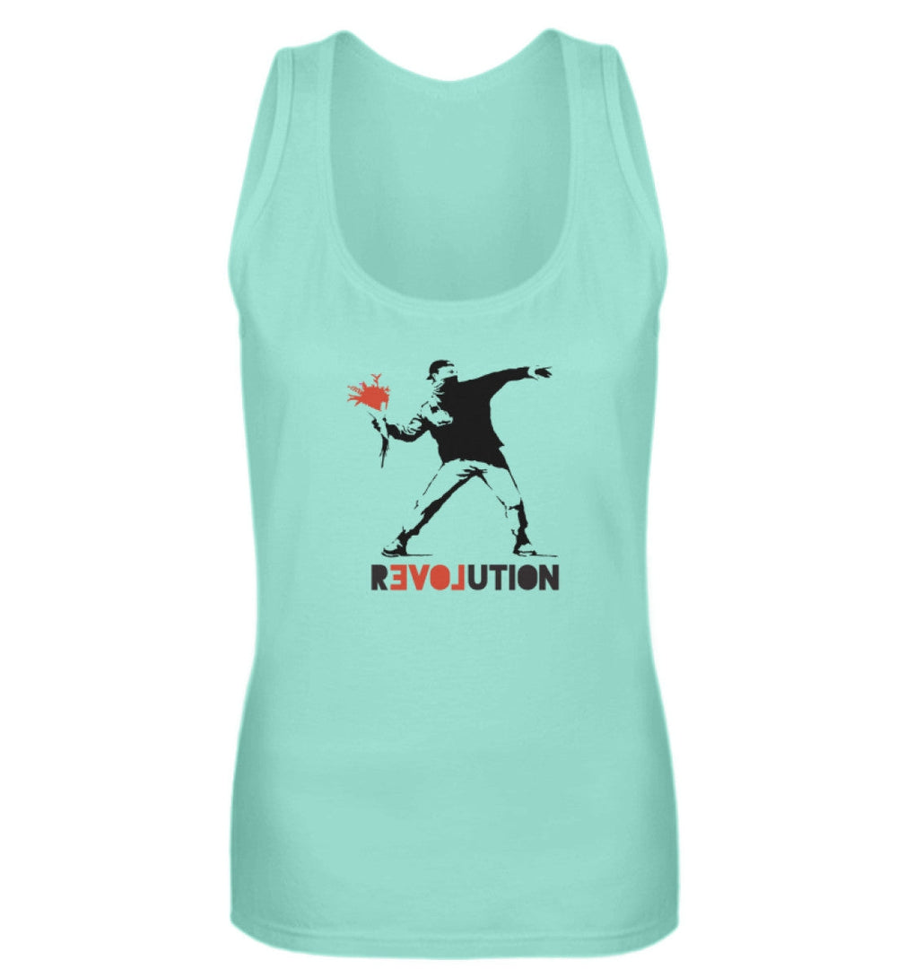 TANK TOP MÄDELS • BANKSY: R-LOVE-UTION-HARLEKINSHOP