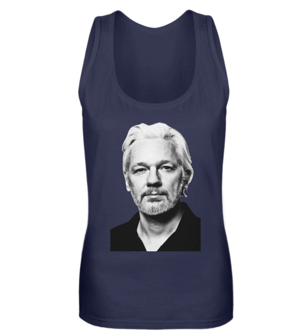 TANK TOP MÄDELS • FREE ASSANGE PORTRAIT-HARLEKINSHOP