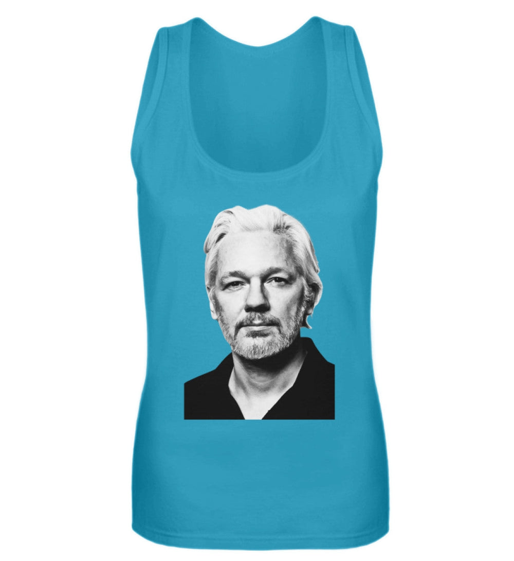 TANK TOP MÄDELS • FREE ASSANGE PORTRAIT-HARLEKINSHOP