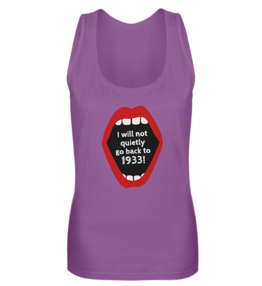 TANK TOP MÄDELS • I WILL NOT QUIETLY GO BACK TO 1933-HARLEKINSHOP