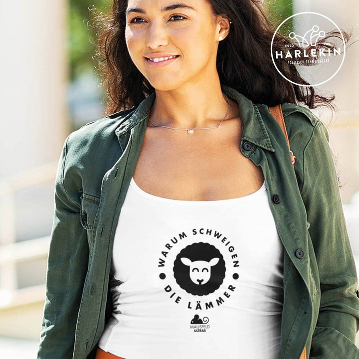 TANK TOP MÄDELS • MAUSFELD ULTRAS / WARUM SCHWEIGEN DIE LÄMMER - HELL-HARLEKINSHOP