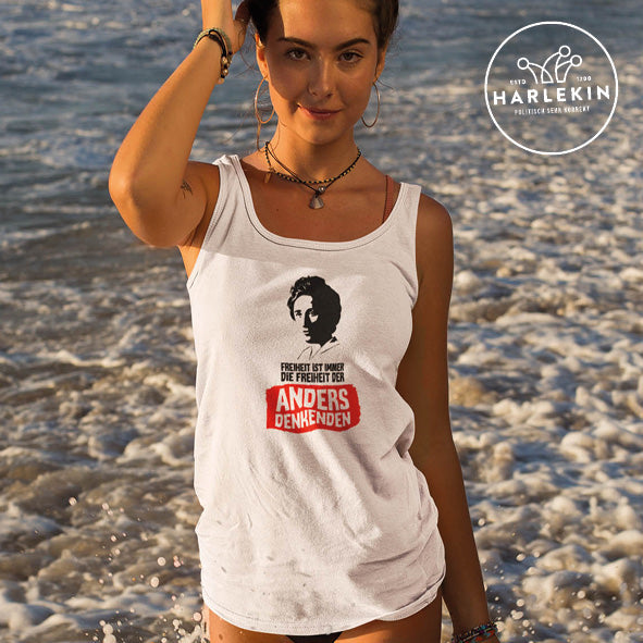 TANK TOP MÄDELS • ROSA LUXEMBURG: FREIHEIT-HARLEKINSHOP