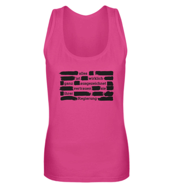 TANK TOP MÄDELS • VERTRAUEN SIE IHRER REGIERUNG - DUNKEL-HARLEKINSHOP