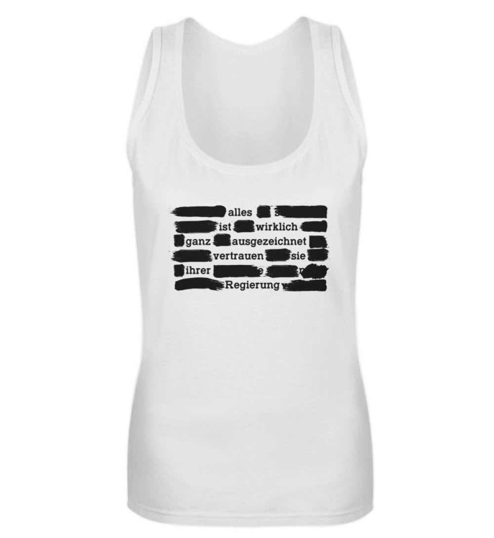 TANK TOP MÄDELS • VERTRAUEN SIE IHRER REGIERUNG - DUNKEL-HARLEKINSHOP