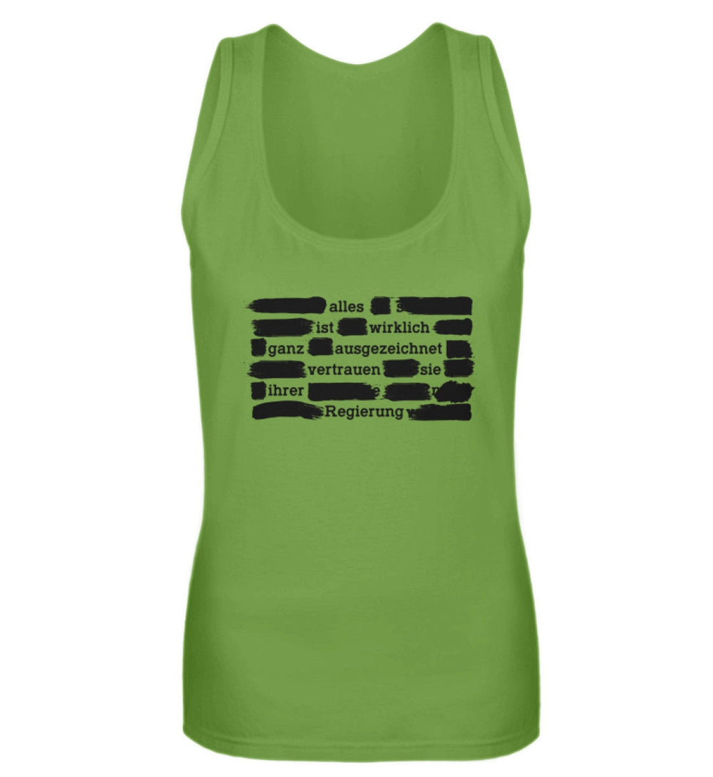 TANK TOP MÄDELS • VERTRAUEN SIE IHRER REGIERUNG - DUNKEL-HARLEKINSHOP