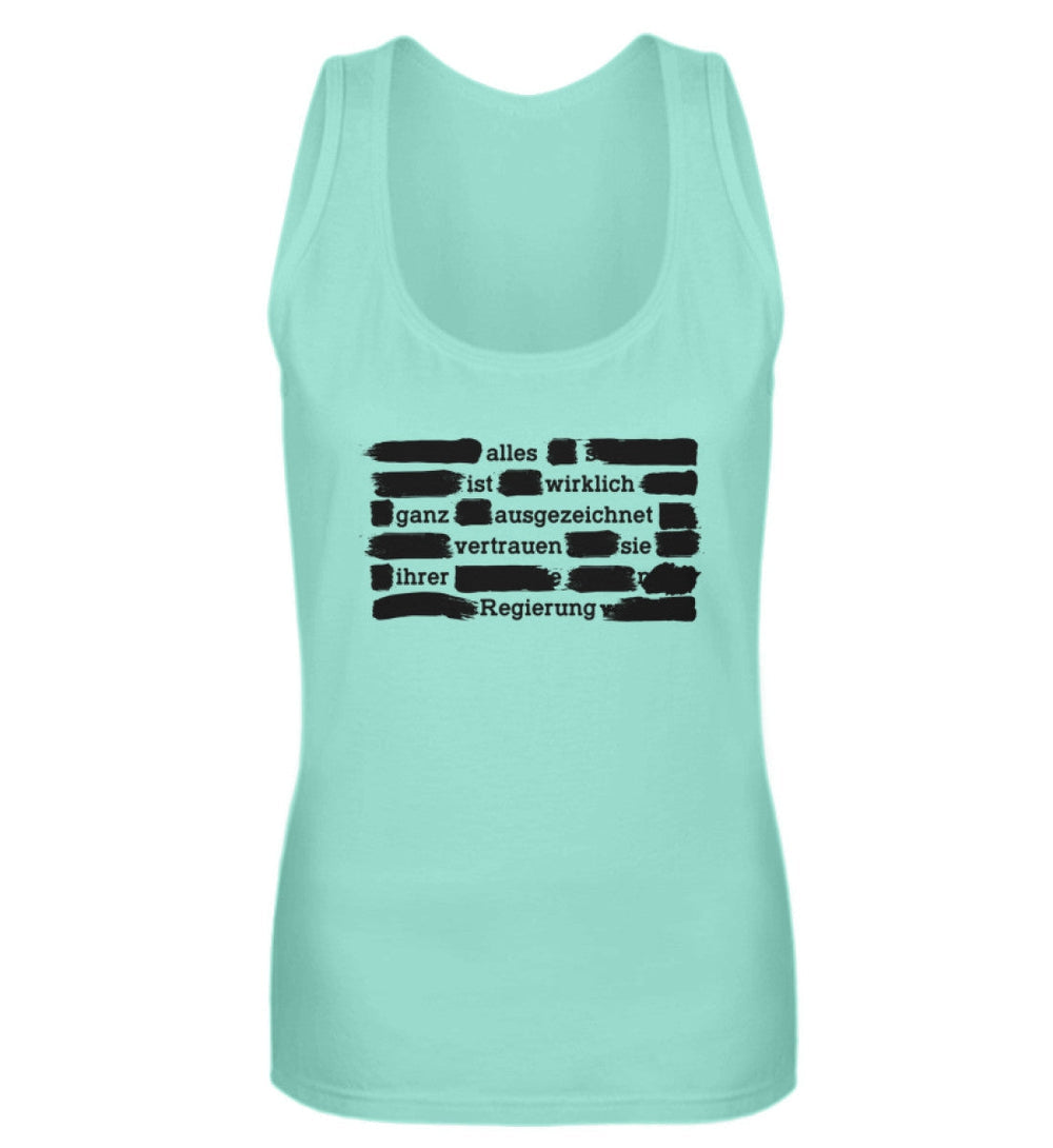 TANK TOP MÄDELS • VERTRAUEN SIE IHRER REGIERUNG - DUNKEL-HARLEKINSHOP