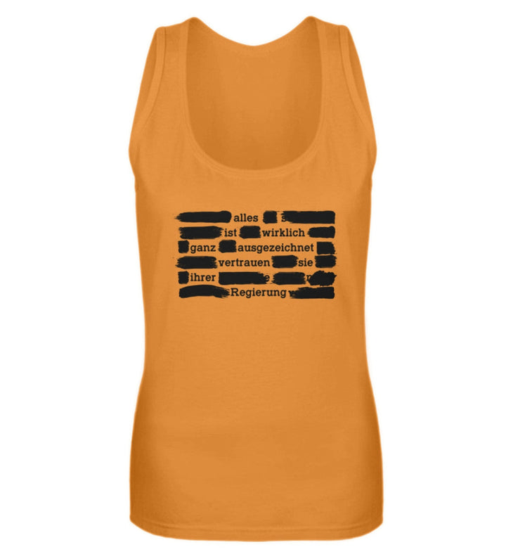 TANK TOP MÄDELS • VERTRAUEN SIE IHRER REGIERUNG - DUNKEL-HARLEKINSHOP